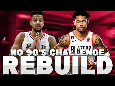 THE NO 90+ OVR REBUILD CHALLENGE! NBA 2K23